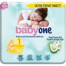 Babyone Yeni Babyone Bebek Bezi 1 Beden Yenidoğan Ultra Paketi 160 Adet