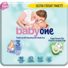 Babyone Yeni Babyone Bebek Bezi 3 Beden Midi Ultra Paketi 128 Adet
