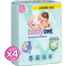 Babyone Yeni Babyone Bebek Bezi 3 Beden Midi Ultra Paketi 128 Adet