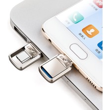 Huahai 64GB Eaget CU20 USB 3.0 + Tip C 3.1 U Disk Flash Bellek - Altın (Yurt Dışından)