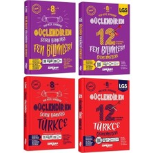 Ankara Yayıncılık 8.Sınıf  Türkçe + Fen Bilimleri Güçlendiren Soru + Deneme Seti 4 Kitap 2023