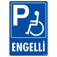 Avmdepo Engelli Uyarı Levhası 25X35 KOD:1590