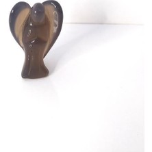 Hd Marketim 3.5 cm Mini Melek Heykel Doğal Değerli Taş Oyma Cep Koruyucu Şifa Taşı Şanslı