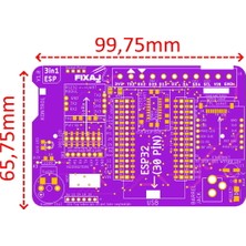 Arduino 3in1 ESP32 Hazir Lehimli Pcb E22 ve E32 Lora Modülleri ile Uyumlu
