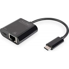 Dıgıtus DN-3027 USB Type-C Gigabit Ethernet Adaptörü Power Delivery Destekli