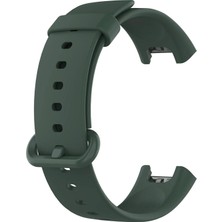 Microsonic Xiaomi Mi Watch Lite Kordon, Silicone Sport Band Koyu Yeşil