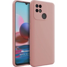 Microsonic Matte Silicone Xiaomi Poco C40 Kılıf Rose Gold