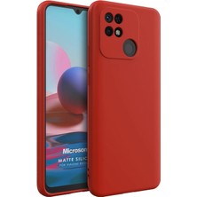 Microsonic Matte Silicone Xiaomi Poco C40 Kılıf Kırmızı