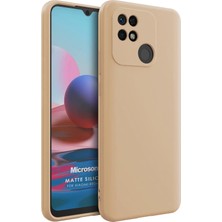 Microsonic Matte Silicone Xiaomi Poco C40 Kılıf Gold