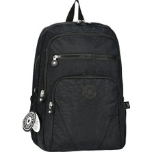 Dzc Kuzenler Avm Dzc Kuzrnler Avm Siyah Krinkil Okul Sirt Çantasi Dayanikli Çok Gözlü Günlük Spor Unisex