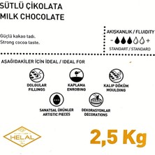 Chocovic Sütlü Kuvertür Blok Çikolata (2,5 Kg)