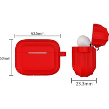 Zhkj Shop Airpods 3 (Gül Kırmızısı) Için Bluetooth Kulaklık Yumuşak Silikon Kılıf (Yurt Dışından)