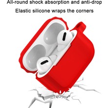 Zhkj Shop Airpods 3 (Gül Kırmızısı) Için Bluetooth Kulaklık Yumuşak Silikon Kılıf (Yurt Dışından)