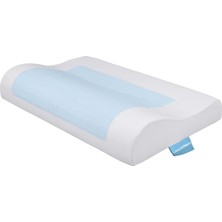 Viscofoam Terletmeyen Boyun Destekli Ortopedik Yastık Jelli Visco Yastık - 57x37x10-7cm