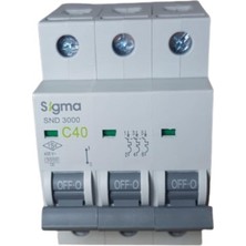 Sigma 3X40A C/3ka W Otomatik Sigorta (4lü) Sigma