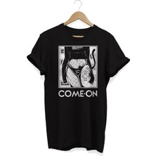 Remonz Anime Girl Waifu Come On Baskılı Oversize Pamuklu T-Shirt