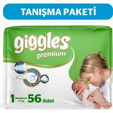 Giggles Premium Eko 1 Numara Yenidoğan 1 Paket 56 Adet
