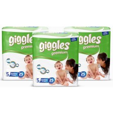 Giggles Premium 5 Numara Junior 3 Paket 75 Adet