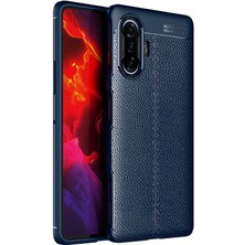 Fibaks Xiaomi Redmi K40 Gaming Kılıf Rugan Armor Deri Görünümlü Parmak İzi Yapmaz Dayanıklı Niss Silikon Kapak