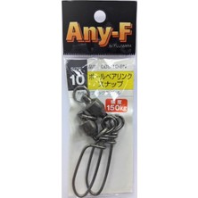 Coh Klipsli Rulmanlı Fırdöndü Ex #10 150KG (Heavy Duty / Coastlock Snap)