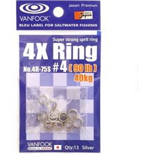 Vanfook 4R75S Split Ring Halka #4 40KG (90LB)