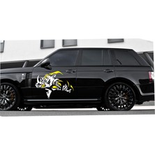 Oto Sticker Gergedan Off Road Rhino Stickeri 1 Adet 45X35Cm