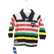 BebePan Çok Renkli Polo Yaka Uzun Kollu Sweatshirt