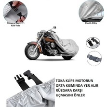 Wovex Rks Premium 125 Motosiklet Brandası Topcase Arka Çanta Uyumlu Branda Örtü
