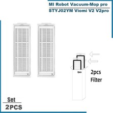 Robotcum Xiaomi Vacuum Mop Pro Uyumlu 7 Parça Filtre Fırça Mop Seti