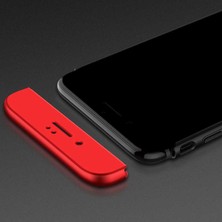 Gpack Apple iPhone 8 Plus Kılıf Ays 3 Parçalı Önü Açık Sert Rubber Koruma Lacivert