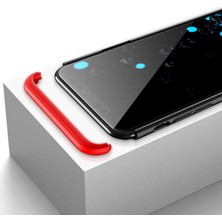 Gpack Apple iPhone 11 Pro Max Kılıf Ays 3 Parçalı Önü Açık Sert Rubber Koruma Bordo