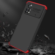 Case Street Xiaomi Poco M4 Pro 4g Kılıf Ays 3 Parçalı Önü Açık Sert Rubber Koruma+Nano Mavi