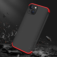 Case Street Apple iPhone 13 Kılıf Ays 3 Parçalı Önü Açık Sert Rubber Koruma+Nano Lacivert