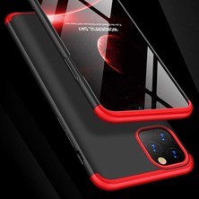 Dlrcase Apple iPhone 11 Pro Max Kılıf Ays 3 Parçalı Önü Açık Sert Rubber Koruma Siyah