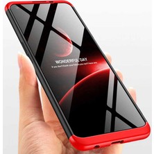 Dlrcase Oppo A92 Kılıf Ays 3 Parçalı Önü Açık Sert Rubber Koruma Bordo