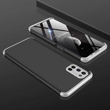 Dlrcase Oppo A92 Kılıf Ays 3 Parçalı Önü Açık Sert Rubber Koruma Gri