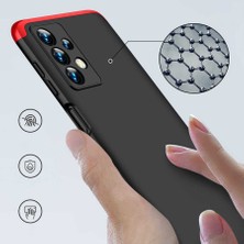 Case Street Samsung Galaxy A23 Kılıf Ays 3 Parçalı Önü Açık Sert Rubber Koruma Siyah