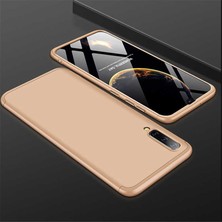 Dlrcase Samsung Galaxy A50S Kılıf Ays 3 Parçalı Önü Açık Sert Rubber Koruma+Nano Gold