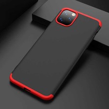 Case Street Apple iPhone 11 Pro Kılıf Ays 3 Parçalı Önü Açık Sert Rubber Koruma Bordo