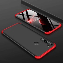 Dlrcase Xiaomi Redmi Note 8 Kılıf Ays 3 Parçalı Önü Açık Sert Rubber Koruma Bordo