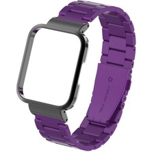 Smcase Xiaomi Redmi Watch 2 Lite Kordon Metal Sıralı Krd 60 Mor