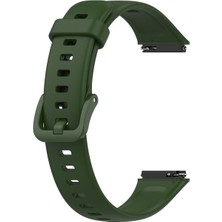 Dlrcase Huawei Band 7 Kordon Mat Klasik Silikon Krd 11 Koyu Yeşil