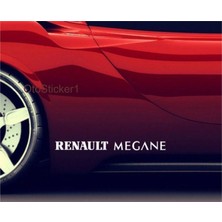 Oto Sticker Renault Megane Yan Stickeri 35Cm 2 Adet Araba Etiketi