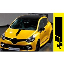 Oto Sticker Renault Sport Kaput Şerit 70Cm Sticker. R.S Stickeri