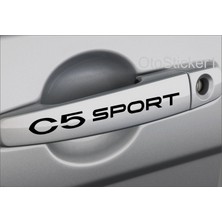 Oto Sticker Citroen C5 Sport Kapı Kolu Ve Jant Sticker Seti