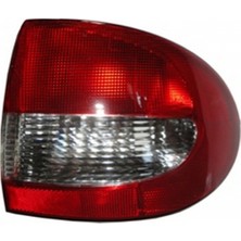 Pleksan 1999 - 2002 Renault Megane Dış Stop Lambası Sağ (Kırmızı - Beyaz) Sedan (Duysuz) (Pleksan) (Oem NO:7700428059)