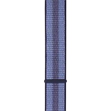 Markacase Amazfit Bip İçin Uyumlu Spor Dokuma Kordon Lacivert Çizgili