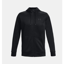 Under Armour Armour Fleece Fz Hoodie Erkek Siyah Sweatshirt 1373357-001