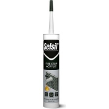 Selsil Yangın Durdurucu Akrilik Mastik Beyaz 290 ml