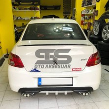 STS Oto Aksesuar Peugeot 301 Bagaj Üstü Spoiler Piano Black